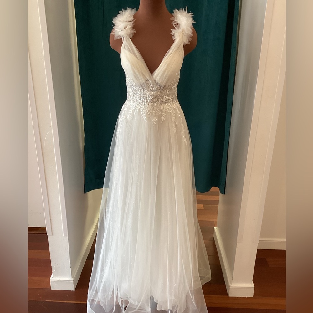 Ladivine tulle a-line bridal gown